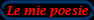 Le mie poesie